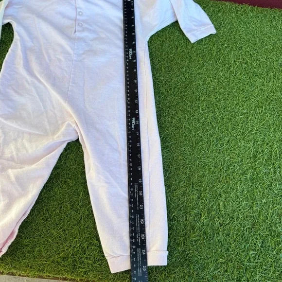 Vtg Itsy Bitsy Sleeper Noahs Ark Embroidered Pink Romper Toddler Girls Size 2T - Picture 9 of 10